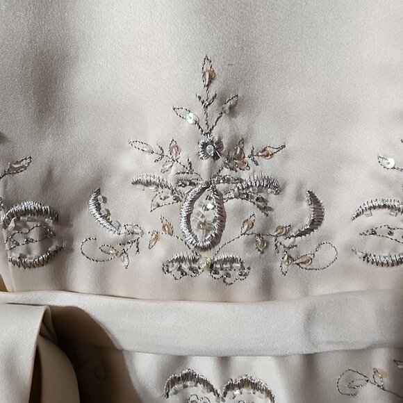 Sweetie Pie Girls Size 8 Formal Dress Color is Cafe - Picture 3 of 8